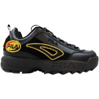 FILA SHOES DISRUPTOR IIPATCHES BLACK EU 37.5 - 5FM00538-002-37. - Teknashop Ltd