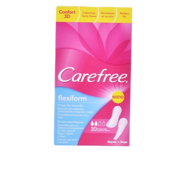 Carefree Flexiform Pantyliners 30 Units - unisex - Teknashop Ltd