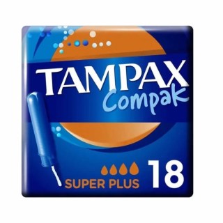 Tampax Compak Super Plus 18 Units - unisex - Teknashop Ltd