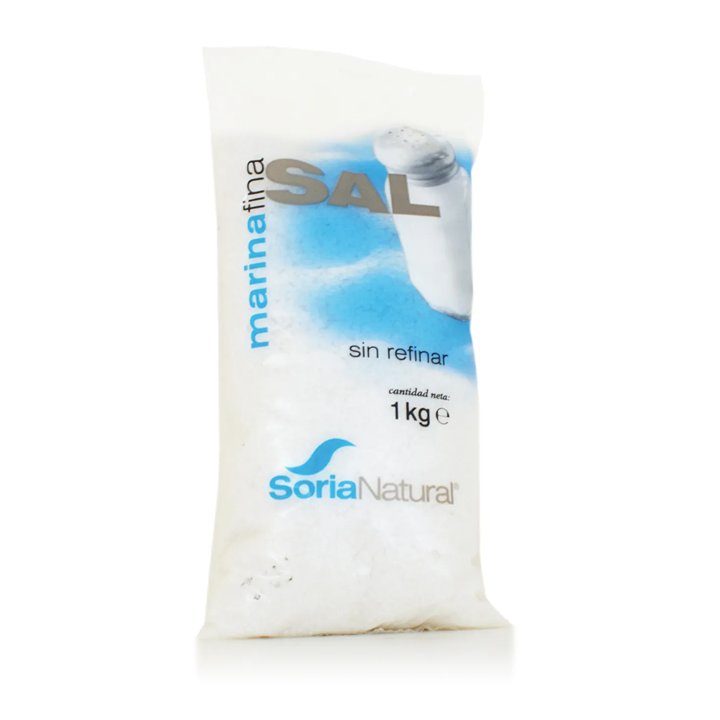 Alecosor Sal Marina Fina Sin Refinar 1 Kg - unisex - Teknashop Ltd