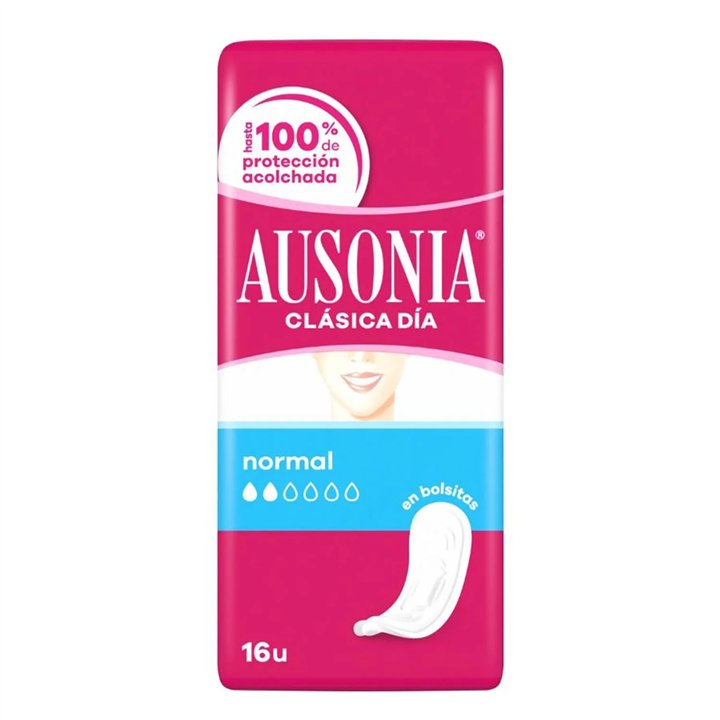 Ausonia Clasica Dia Compresas En Bolsas Sin Alas 16un - unisex - Teknashop Ltd