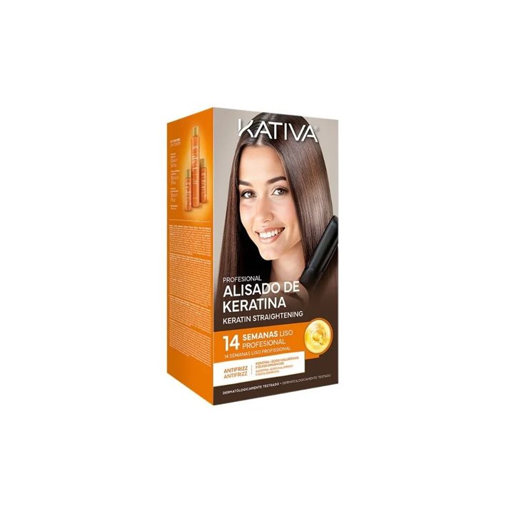 Kativa Profesional Alisado Brasileño Keratina Estuche 4 Piezas - unisex - Teknashop Ltd