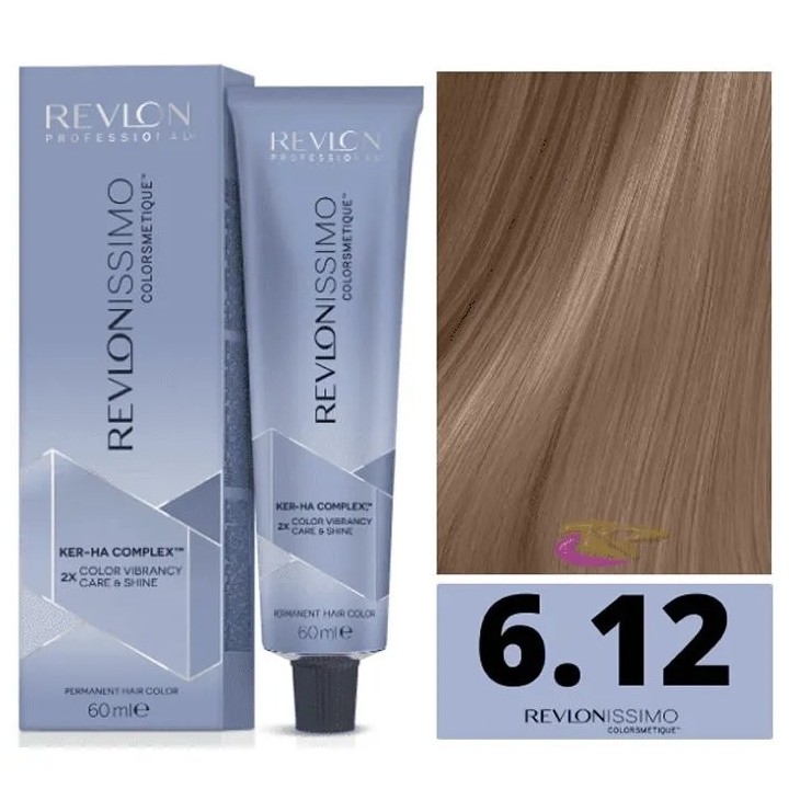 Revlon Revlonissimo Colorsmetique 6,12 Dark Blonde Iris Ash 60ml - unisex - Teknashop Ltd