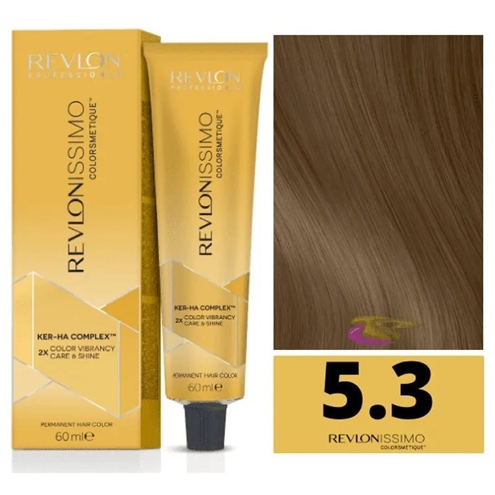 Revlon Revlonissimo Colorsmetique 5,3 Light Golden Brown 60ml - unisex - Teknashop Ltd