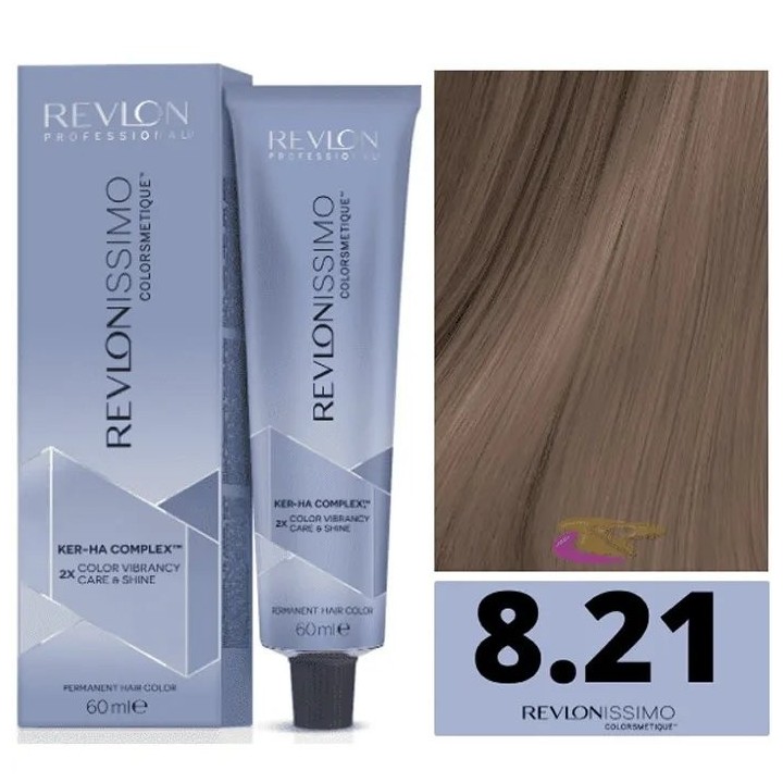 Revlon Revlonissimo Colorsmetique 8,21 Light Blonde Iris Ash 60ml - unisex - Teknashop Ltd