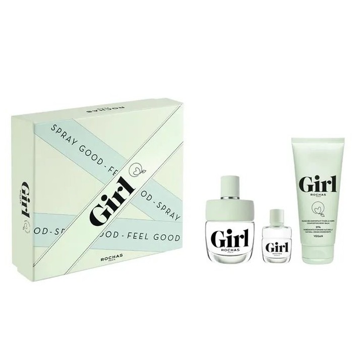 Rochas Girl Eau De Toilette Spray 100ml Set 3 Pieces - unisex - Teknashop Ltd