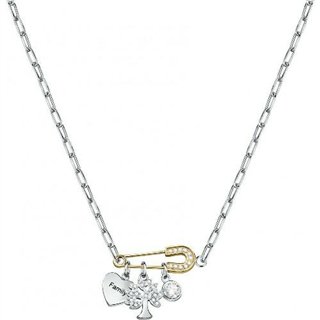 LA PETITE STORY NECKL.SAFETY PIN YG+TREE OF LIFE WITH CZ - LPS10ASF01 - Teknashop Ltd