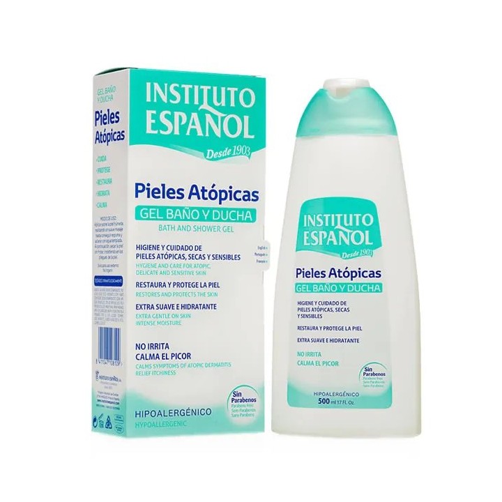 Instituto Español Atopic Skin Bath And Shower Gel 500ml - unisex - Teknashop Ltd