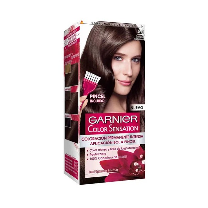 Garnier Color Sensation 5 Castaño Luminoso  - unisex - Teknashop Ltd