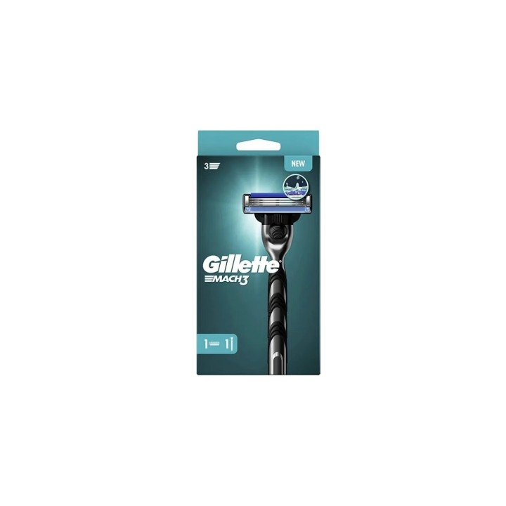Maquina Gillette Mach-3 1 Rec - unisex - Teknashop Ltd
