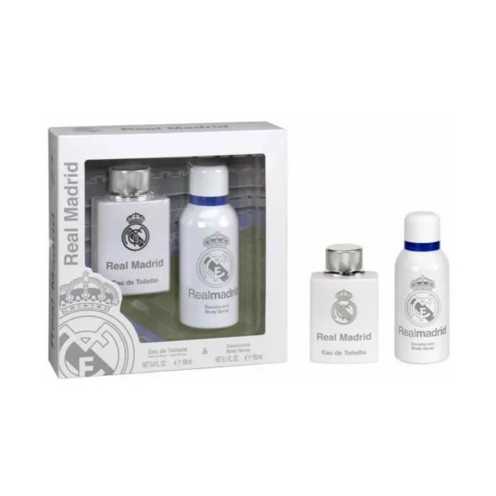 Real Madrid Eau De Toilette Spray 100ml Set 2 Pieces - unisex - Teknashop Ltd