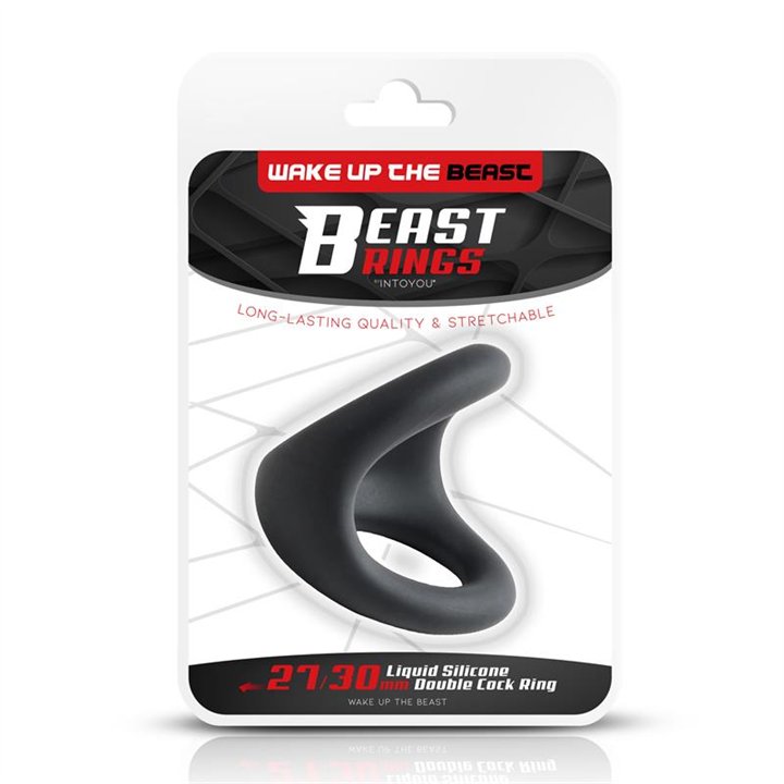 Double Penis Ring Liquid Silicone 27/30 mm - BR-213 - Teknashop Ltd