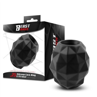 Penis Ring and Stroker Liquid Silicone 25 mm - BR-212 - Teknashop Ltd