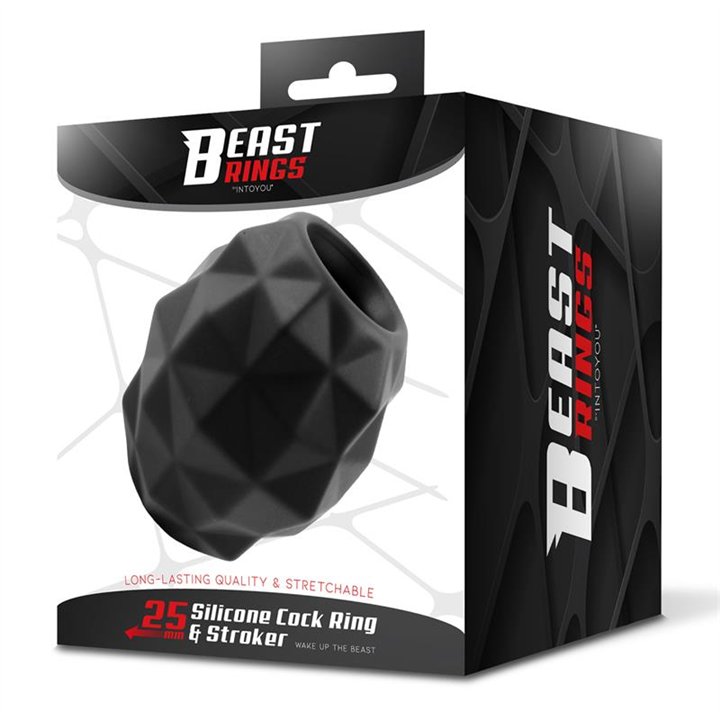 Penis Ring and Stroker Liquid Silicone 25 mm - BR-212 - Teknashop Ltd