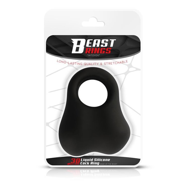 Penis Ring with Glass Balls Liquid Silicone 30 mm - BR-211 - Teknashop Ltd