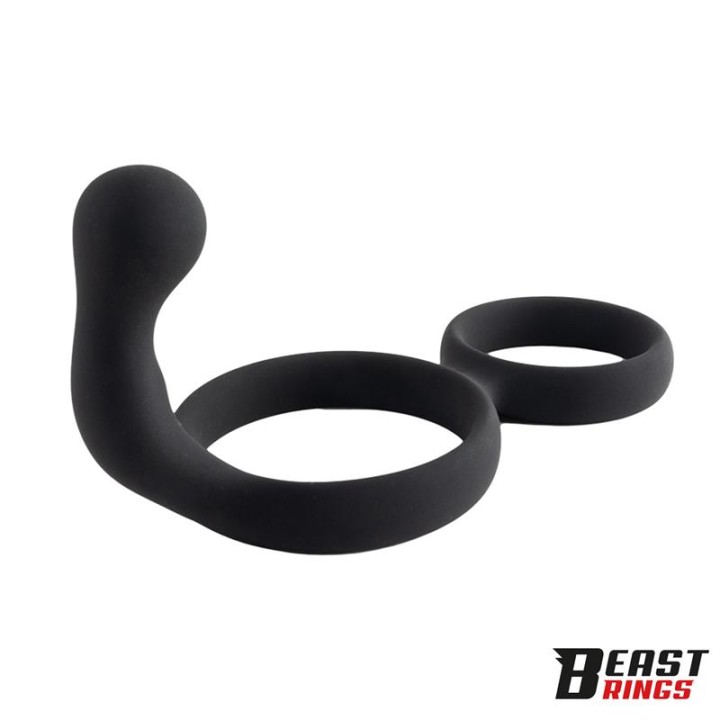 Double Penis Ring Solid Silicone 50/40 mm - BR-208 - Teknashop Ltd