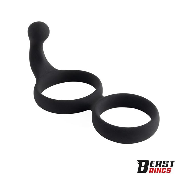 Double Penis Ring Solid Silicone 50/40 mm - BR-208 - Teknashop Ltd