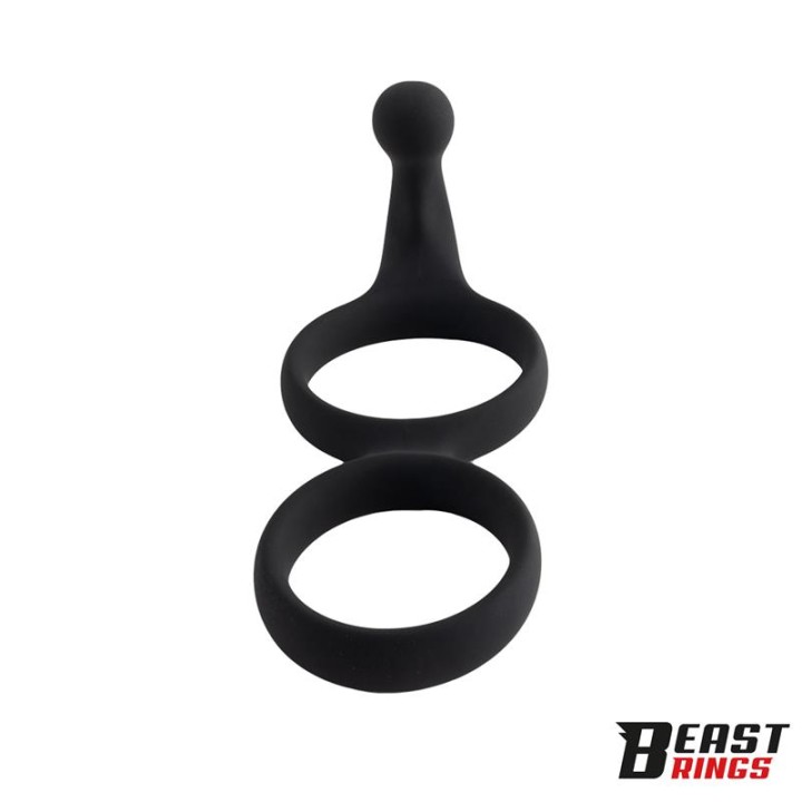 Double Penis Ring Solid Silicone 50/40 mm - BR-208 - Teknashop Ltd