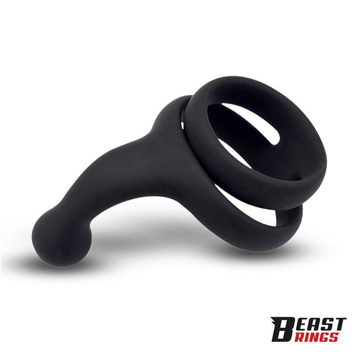Double Penis Ring Solid Silicone 50/40 mm - BR-207 - Teknashop Ltd