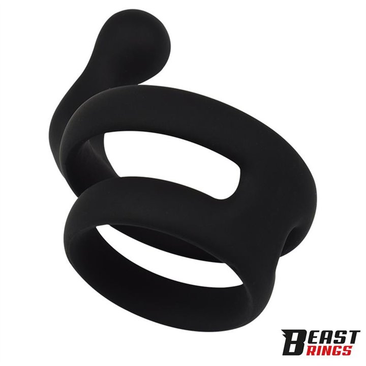 Double Penis Ring Solid Silicone 50/40 mm - BR-207 - Teknashop Ltd