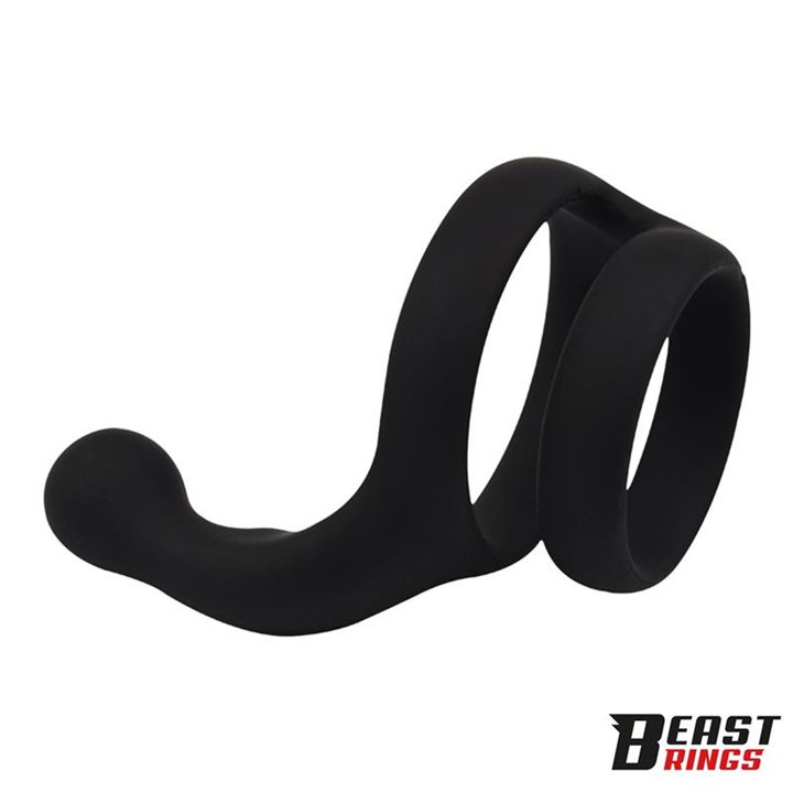 Double Penis Ring Solid Silicone 50/40 mm - BR-207 - Teknashop Ltd