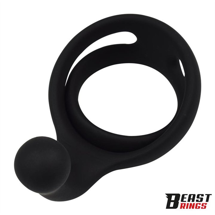 Double Penis Ring Solid Silicone 50/40 mm - BR-207 - Teknashop Ltd