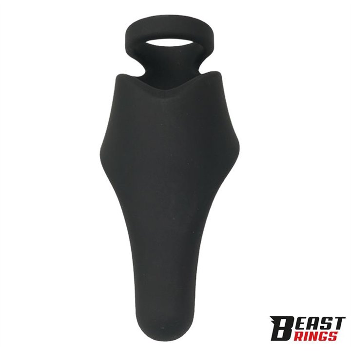 Double Penis Ring Solid Silicone 37/45 mm - BR-206 - Teknashop Ltd