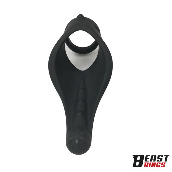 Double Penis Ring Solid Silicone 37/45 mm - BR-206 - Teknashop Ltd