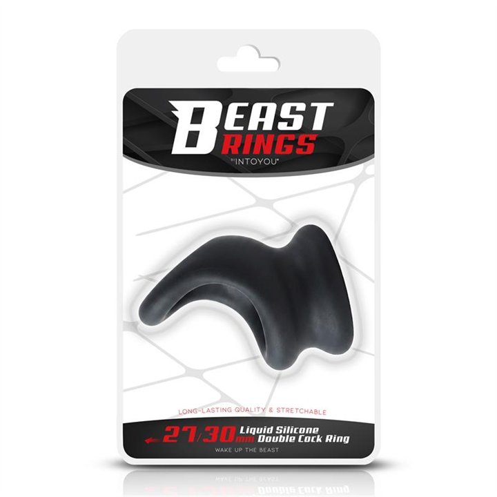 Double Penis Ring Liquid Silicone 27/30 mm - BR-201 - Teknashop Ltd