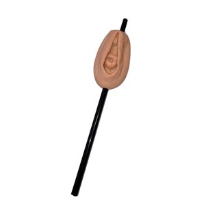 Straw with Vagina-shaped ornament - 8412345053474 - Teknashop Ltd