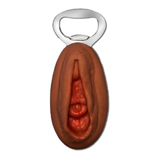Vagina-shaped bottle opener Brown - 8412345053184 - Teknashop Ltd