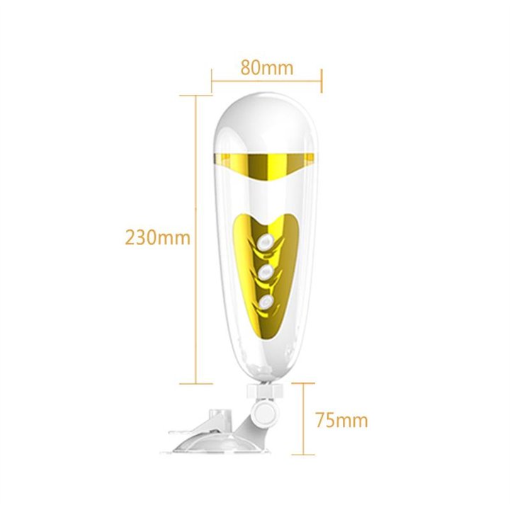Masturbator Sally White and Golden Vagina - BM-00900T50-3 - Teknashop Ltd