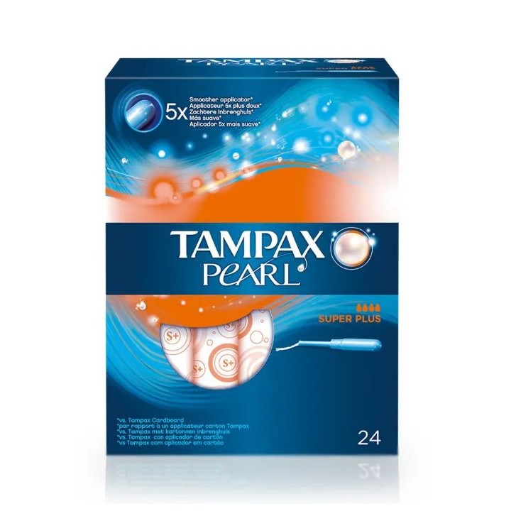 Tampax Pearl Superplus 24 Units  - unisex - Teknashop Ltd
