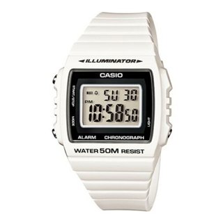 CASIO TIMELESS COLLECTION Mod. SPORT ILLUMINATOR WR 50M, ALARM, CHRONOGRAPH - WHITE - WW.W-215H-7AVDF - Teknashop Ltd