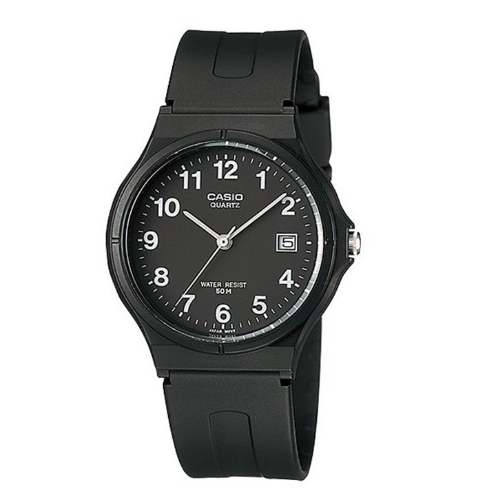 CASIO COLLECTION Mod. CLASSIC, DATA - FULL BLACK - WW.MW-59-1BVDF - Teknashop Ltd