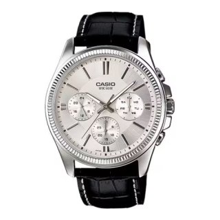 CASIO Mod. DAY DATE MULTIFUNCTION, LEATHER - WHITE - WW.MTP-1375L-7AVDF - Teknashop Ltd