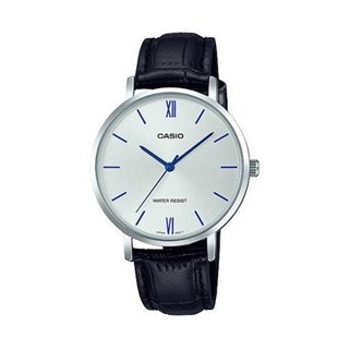 CASIO COLLECTION Mod. MINIMAL, LEATHER - SILVER - WW.LTP-VT01L-7B1UDF - Teknashop Ltd
