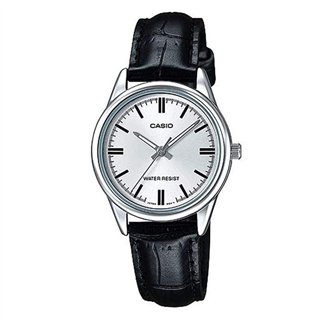 CASIO COLLECTION Mod. ONLY TIME LADY, LEATHER - WHITE - WW.LTP-V005L-7AUDF - Teknashop Ltd