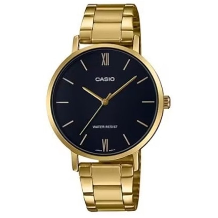 CASIO COLLECTION Mod. MINIMAL GOLD - BLACK - WW.LTP-VT01G-1BUDF - Teknashop Ltd