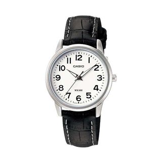 CASIO COLLECTION Mod. LADY 3H - LEATHER, WHITE - WW.LTP-1303L-7BVDF - Teknashop Ltd