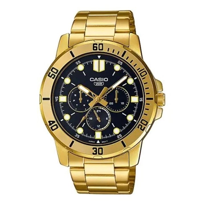 CASIO COLLECTION Mod. DIVER MULTIFUCTION - BLACK - WW.MTP-VD300G-1EUDF - Teknashop Ltd