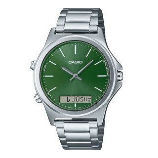 CASIO COLLECTION Mod. ANA-DIGIT ALARM - FOREST GREEN - WW.MTP-VC01D-3EUDF - Teknashop Ltd