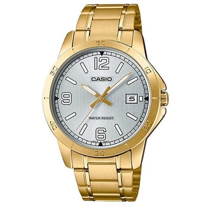 CASIO COLLECTION Mod. CASUAL DATE, GOLD - SILVER - WW.MTP-V004G-7B2UDF - Teknashop Ltd