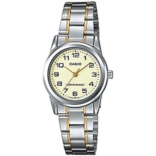 CASIO COLLECTION Mod. LADY 3H - CHAMPAGNE - WW.LTP-V001SG-9BUDF - Teknashop Ltd