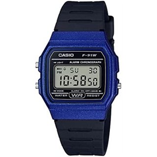 CASIO VINTAGE Mod. F-91 BIO RESIN STRAP - BLUE - WW.F-91WM-2ADF - Teknashop Ltd