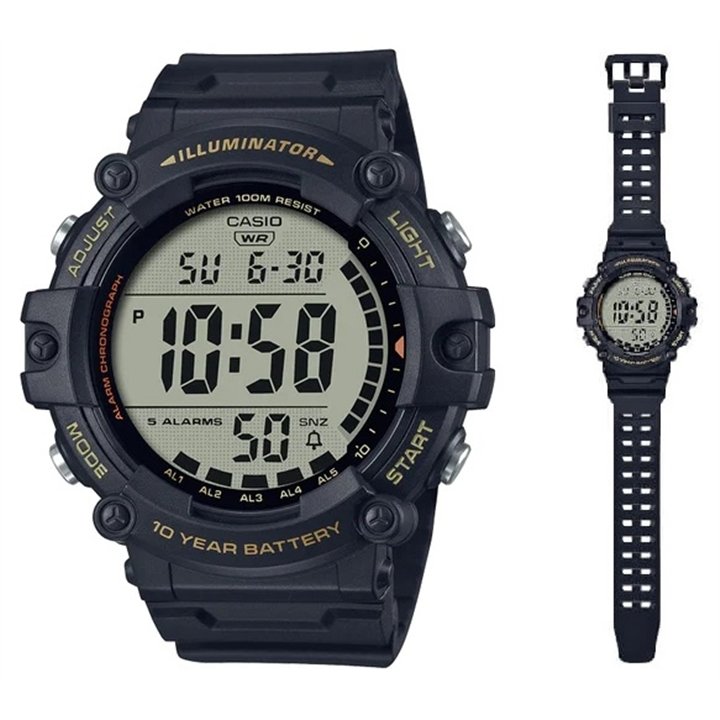 CASIO SPORT Mod. ILLUMINATOR WORLDTIME - XL STRAP - WW.AE-1500WHX-1AVDF - Teknashop Ltd