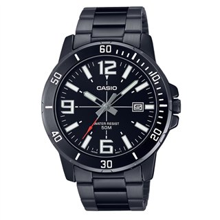 CASIO SPORT COLLECTION Mod. DIVER 50M - FULL BLACK - WW.MTP-VD01B-1BVUDF - Teknashop Ltd