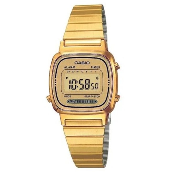 CASIO VINTAGE Mod. ICONIC MINI STEEL - FULL GOLD - WW.LA-670WGA-9DF - Teknashop Ltd