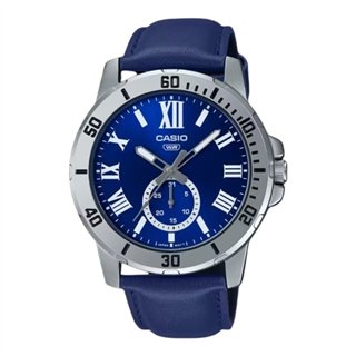 CASIO COLLECTION Mod. DIVER DATE LEATHER - BLUE - WW.MTP-VD200L-2BUDF - Teknashop Ltd