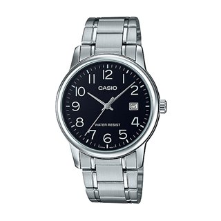 CASIO COLLECTION Mod. DATE STEEL - BLACK - WW.MTP-V002D-1BUDF - Teknashop Ltd
